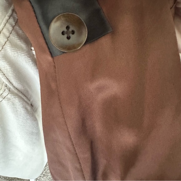 John Carlisle Belted Vintage 70s style Coat 100% Leather Suede Sherpa M Y2K - Picture 10 of 14